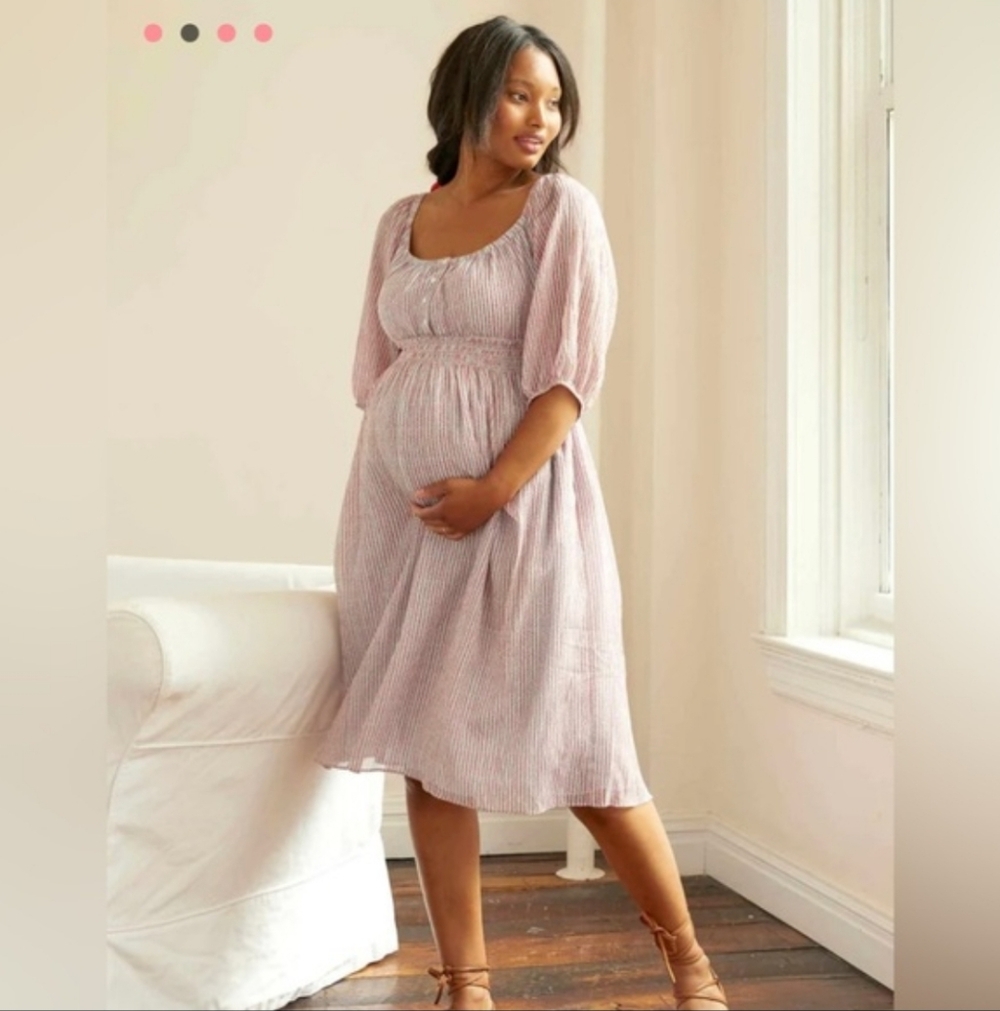 Hatch Maternity Dress Baby Shower Easter Party Babydoll Casual Vacation Boho